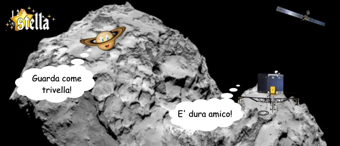 Philae trivella la cometa