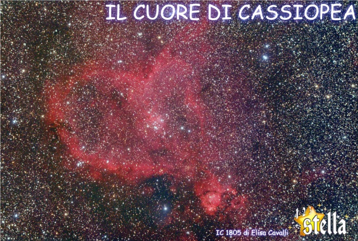 Nebulosa Cuore in Cassiopea, IC1805 di Elisa Cavalli