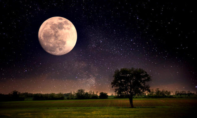 Superluna, una delle immagini false Superluna, una delle immagini false