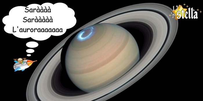L'aurora polare di Saturno