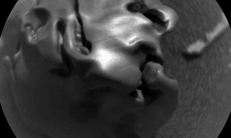 Primo piano di Egg Rock. Credit: NASA / JPL-Caltech / LANL / ASU