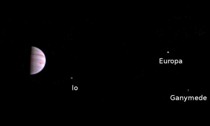 Prima immagine della JunoCam