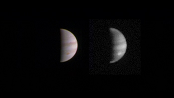 Giove visto da Juno. Credit: NASA/JPL-Caltech/SwRI/MSSS › Full image and caption